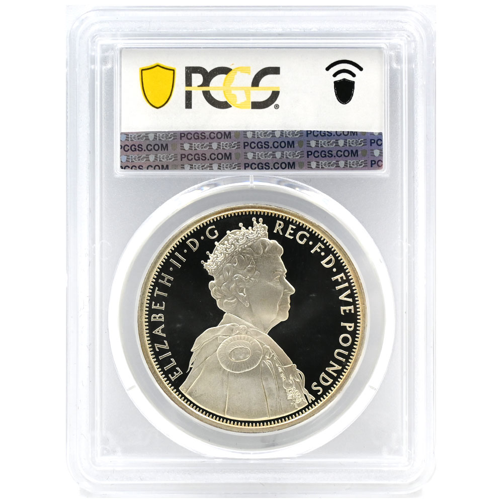 イギリス 2012 エリザベス2世 5ポンド 銀貨 PCGS PR69DCAM ダイアモンドジュビリー 44100527